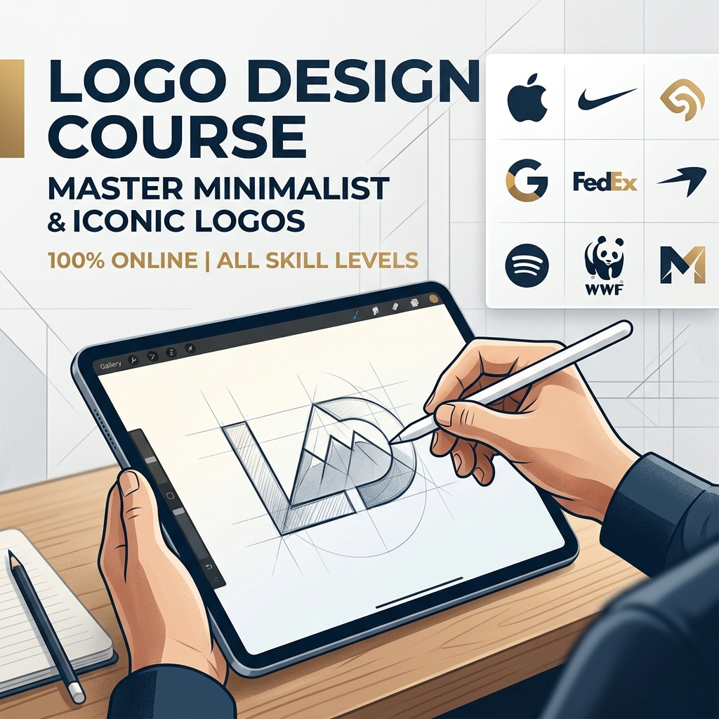تصميم الشعارات ببرنامج Illustrator